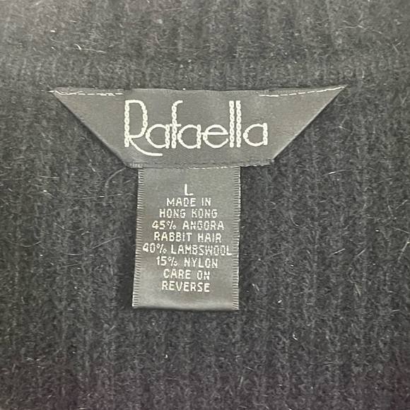 Rafaella angora/wool blend sweater. 1/4 zip, dolman sleeve. Size large GUC - Picture 9 of 9